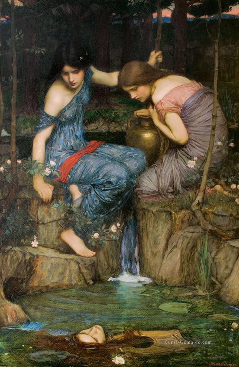 Frauen mit Wasserkrug griechischer weiblicher John William Waterhouse Ölgemälde